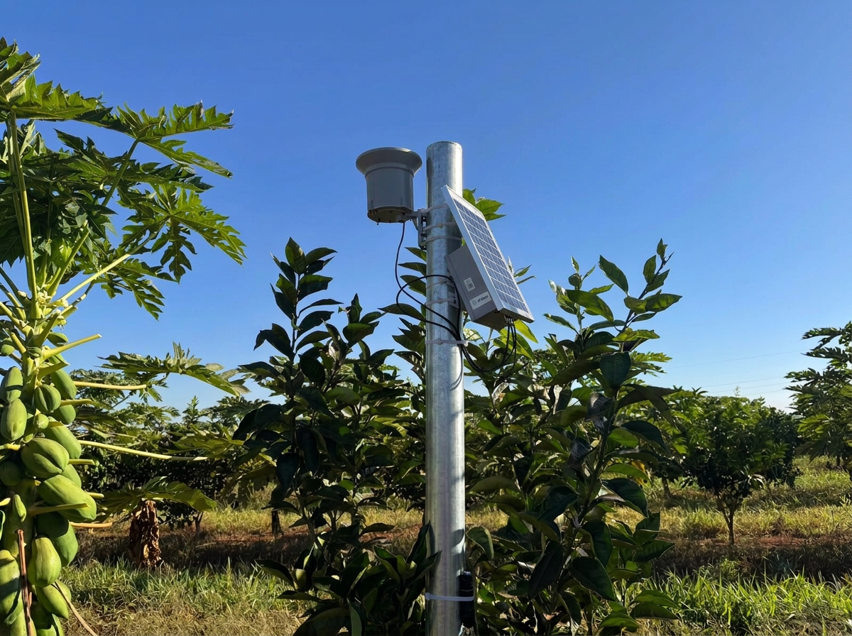 AI Agro station installed in the field